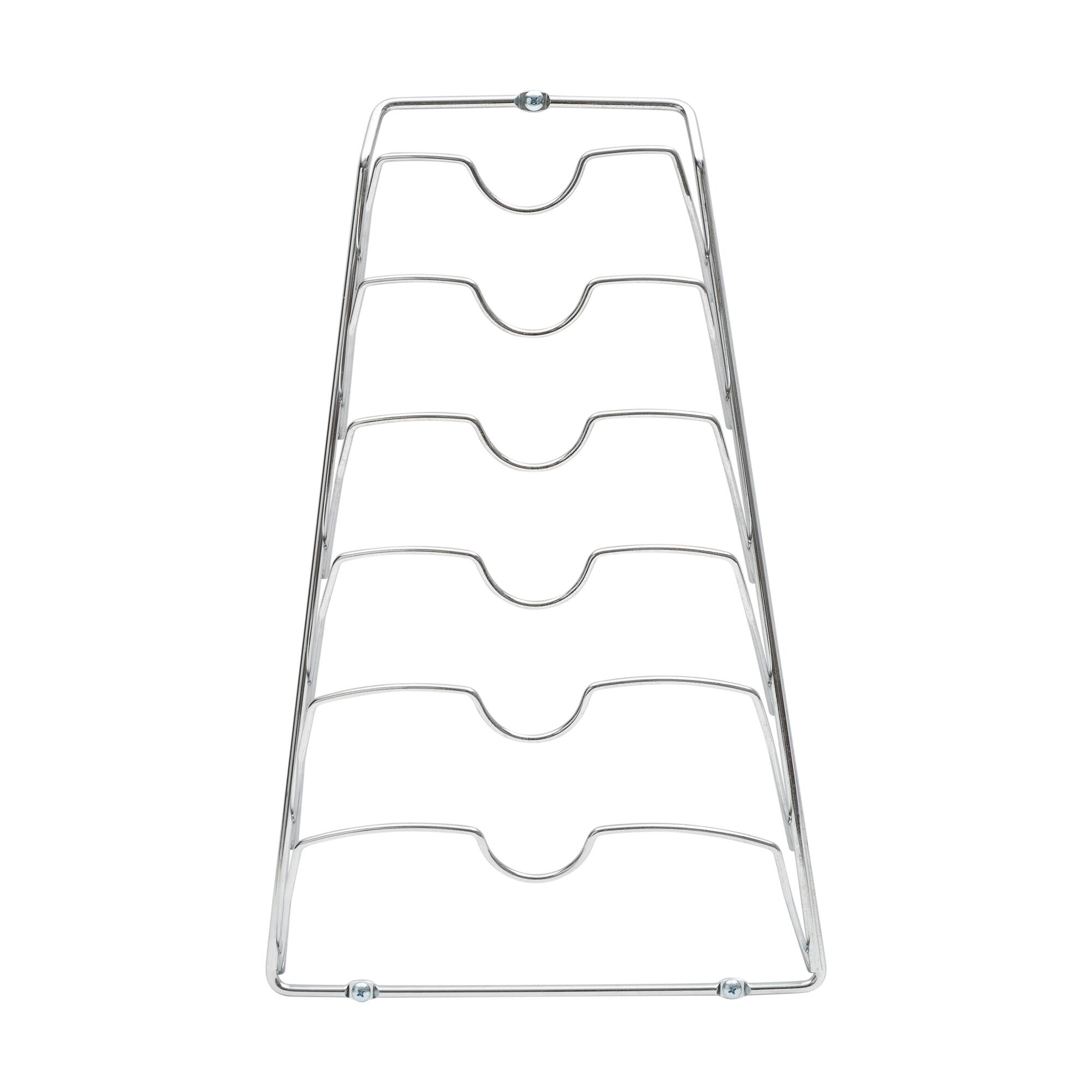 Organize It All Chrome Hanging Lid Organizer Rack